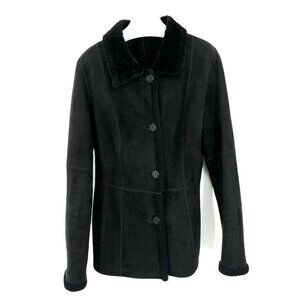 Dominic‎ Bellissimo Black Shearling Reversible Leather Jacket